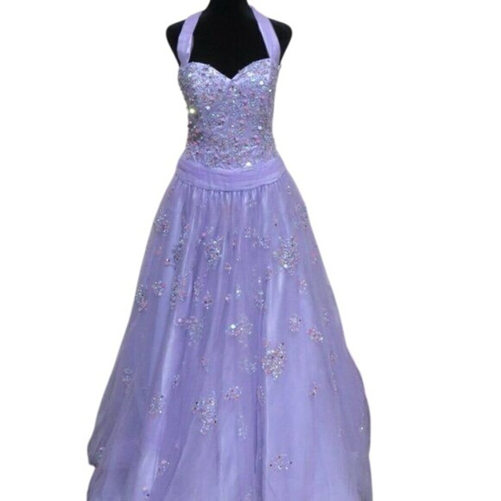 Studio 17 Gorgeous Prom wedding quince cotillion formal dress Lavender Purple